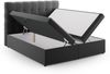 Micadoni Boxspringbett Mamaia Samt Bluvel Grau 160x200 Bild 4