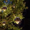 2er Set LED Solar Hängeleuchte, rostfarben, H 14 cm Bild 4