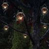 2er Set LED Solar Hängeleuchte, rostfarben, H 14 cm Bild 5