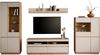 Home affaire Wohnwand Sonora, moderne Anbauwand, Komplettset in Kaschmir/Eiche, (Komplett-Set, 4-St), enthält Vitrinen, Lowboard und Wandboard, 342 cm breit Bild 4
