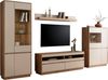 Home affaire Wohnwand Sonora, moderne Anbauwand, Komplettset in Kaschmir/Eiche, (Komplett-Set, 4-St), enthält Vitrinen, Lowboard und Wandboard, 342 cm breit Bild 3