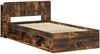vidaXL Bettgestell mit Stauraum Geräucherte Eiche 90 x 190 cm 3433332 Bild 3
