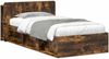 vidaXL Bettgestell mit Stauraum Geräucherte Eiche 90 x 190 cm 3433332 Bild 2