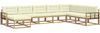 vidaXL Outdoor-Sofagarnitur 8 pcs Weiß und Creme 3386874 Bild 2