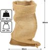 Jutesäcke 12er Set 60x30cm | Tragkraft 20-25kg | 100% Naturfaser Jute | Wiederverwendbar, atmungsaktiv & stabil | Frostschutz, Kartoffelsack, Pflanzenschutz Bild 3