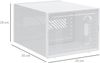 Schuhschrank DIY Steckregal mit 8 Fächern, rechteckige Schuhablage, Kunststoff, Transparent, 25 x 35 x 19 cm Bild 3