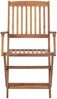 vidaXL Klappbare Gartenstühle 8 Stk. mit Kissen Massivholz Akazie 3074975 Bild 5