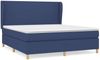 Boxspringbett mit Matratze Stoff Blau 180x200 cm, Härtegrad: H2 [3128387] Bild 2