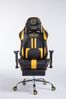 CLP Racing Gaming Bürostuhl Limit V2 Kunstleder höhenverstellbar und drehbar,schwarz/gelb mit Fußablage Bild 3