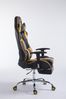 CLP Racing Gaming Bürostuhl Limit V2 Kunstleder höhenverstellbar und drehbar,schwarz/gelb mit Fußablage Bild 5