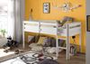 Hochbett >Alvin< Liegefl. 90x200cm, Rollrost, weiß, teilmassiv - 97x113x207cm (BxHxT) Bild 2