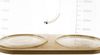 Elegantes 3-teiliges Ölbehälter-Set aus Glas mit Bambusdeckel & Untersetzer Bild 5