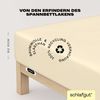 Schlafgut Spannbettlaken EASY JERSEY ELASTHAN Bettlaken, 170 g/m², 95% Baumwolle, 5% Elasthan, Jersey, Gummizug: rundum, (1 Stück), Spannbettlaken bis 30 cm Höhe, bügelfrei, pflegeleicht, perfekter Sitz Bild 3