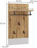 Wandgarderobe Selena Weiß/Artisan 44 x 83 cm Vicco Bild 3