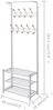 vidaXL Garderobe mit Schuhablage 68×32×182,5 cm Weiß 243727 Bild 3