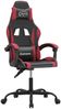 vidaXL Gaming-Stuhl Drehbar Schwarz und Weinrot Kunstleder [349574] Bild 2