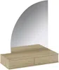 Vente-unique - JINEZA Schminktisch Holz, Platte Beige - B 42,2 cm x H 111,5 cm x L 100,2 cm Bild 2