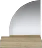 Vente-unique - JINEZA Schminktisch Holz, Platte Beige - B 42,2 cm x H 111,5 cm x L 100,2 cm Bild 3