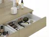 Vente-unique - JINEZA Schminktisch Holz, Platte Beige - B 42,2 cm x H 111,5 cm x L 100,2 cm Bild 4