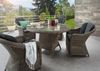 Destiny Garten-Essgruppe MALAGA LUNA, (Set, 5-tlg, 1 Tisch, 4 Sessel), (Set, 13-tlg, 4x Sessel, 1 Tisch Ø 100x75cm) Alumninium, Polyrattan Bild 2