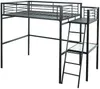 Vente-unique - CASUAL Bett Metall Grau - B 146 cm x H 197 cm x L 254 cm Bild 5