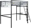 Vente-unique - CASUAL Bett Metall Grau - B 146 cm x H 197 cm x L 254 cm Bild 4