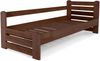 Marior HOME COUNTRY Einzelbett mit Sicherheitsstange, Buchenholz, Nussbaum Bild 2