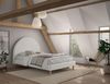 Polsterbett MOON 140x200 cm inkl. Lattenrost Boucle Stoff Weiß Bild 3