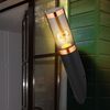 Wandleuchte, Edelstahl, schwarz, rauch, Kupfer, H 41 cm Bild 2