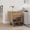vidaXL Nachttisch Artisan-Eiche 40,5 x 40 x 48 cm Holzwerkstoff 891070 Bild 4