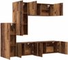 vidaXL TV-Wandmöbel Wandmontiert 5 pcs Altholz Holzwerkstoff 3402776 Bild 5