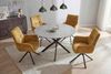 riess-ambiente Drehstuhl SIGNATURE senfgelb/schwarz - Samt, Metall, drehbar, mit Armlehne (Einzelartikel, 1 St), 360° drehbar & mit Taschenfederkern - ideal für Esszimmer & Büro Bild 4