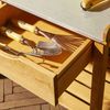 Pflanztisch Paola aus FSC® Kiefernholz 99 x 55 x 90 cm mit verzinkter Arbeitsfläche zwei Schubladen schadstofffrei Bild 2