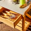 Pflanztisch Paola aus FSC® Kiefernholz 99 x 55 x 90 cm mit verzinkter Arbeitsfläche zwei Schubladen schadstofffrei Bild 5