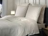 Heckett & Lane Mako-Satin Bettwäsche 135x200 Diamante Off-White Wende Karo uni Bild 1