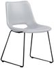 KAWOLA Stuhl ASCO weiß Gestell Metall schwarz 80 x 55 x 49 cm Bild 3