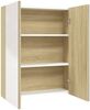 vidaXL Bad-Spiegelschrank 60x15x75 cm MDF Weiß und Eiche-Optik 331530 Bild 2