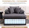 A 48-inch high reclining sofa, designed in an indoor style, with a frameless design. A more comfortable reading reclining sofa, equipped with wide armrests, no need for installation. Bild 3