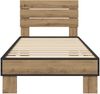 vidaXL Bettgestell mit Kopfteil Artisan-Eiche 80x200 cm 8009094 Bild 3