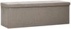 vidaXL Faltbare Sitzbank mit Stauraum Taupe Leinenoptik 338797 Bild 2