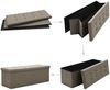 vidaXL Faltbare Sitzbank mit Stauraum Taupe Leinenoptik 338797 Bild 5