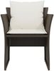 vidaXL Gartenstuhl mit Fußhocker Braun Poly Rattan 368617 Bild 5