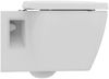 Ideal Standard Connect WC-Set, Wandtiefspül-WC mit Absenkautomatik, Rundes Design, Alpin Weiß Bild 5