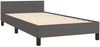 vidaXL Bettgestell mit Kopfteil ohne Matratze Grau 80x200 cm 347469 Bild 4