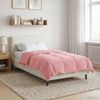 vidaXL Winterbettdecke Gepolstert Rosa 140 x 220 cm Mikrofaser 42026115 Bild 4