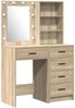 vidaXL Schminktisch 2 pcs Braun 50 x 41 x 135 cm Holzwerkstoff 3334202 Bild 2
