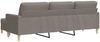 vidaXL 3-Sitzer-Sofa mit Hocker Taupe 210 cm Stoff 3278256 Bild 5