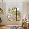 Agger Vorhang Vintage Blumen-Dekorationsvorhang, Spitzen-Perlen-Wasserfallvorhang Bild 2