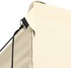 vidaXL Profi-Partyzelt Faltbar mit 3 Seitenwänden 3×4m Stahl Creme 48893 Bild 4
