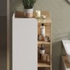 Midischrank Karen Sonoma/Weiß 50 x 128 cm mit Tür und offenen Fächern Vicco Bild 5